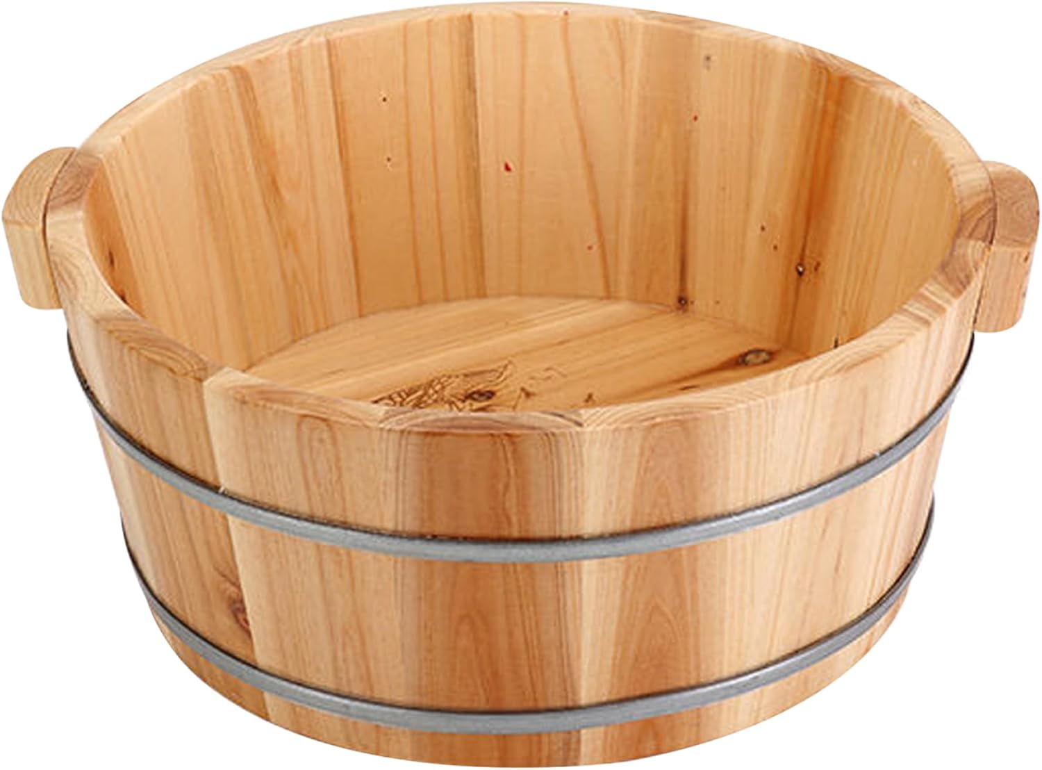 Wooden Foot Bath Bowl Pedicure Spa Soak Tub Massage Basin