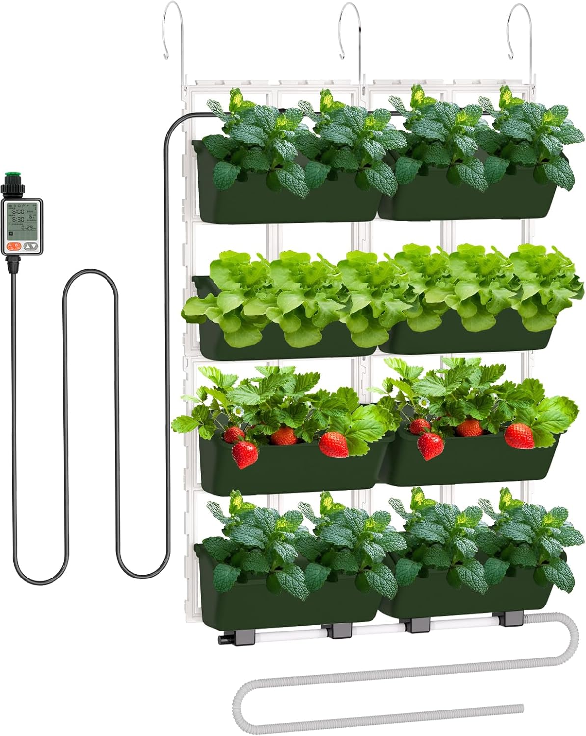 Self Watering Wall Planter 8PCS Automatic Timer Vertical Garden