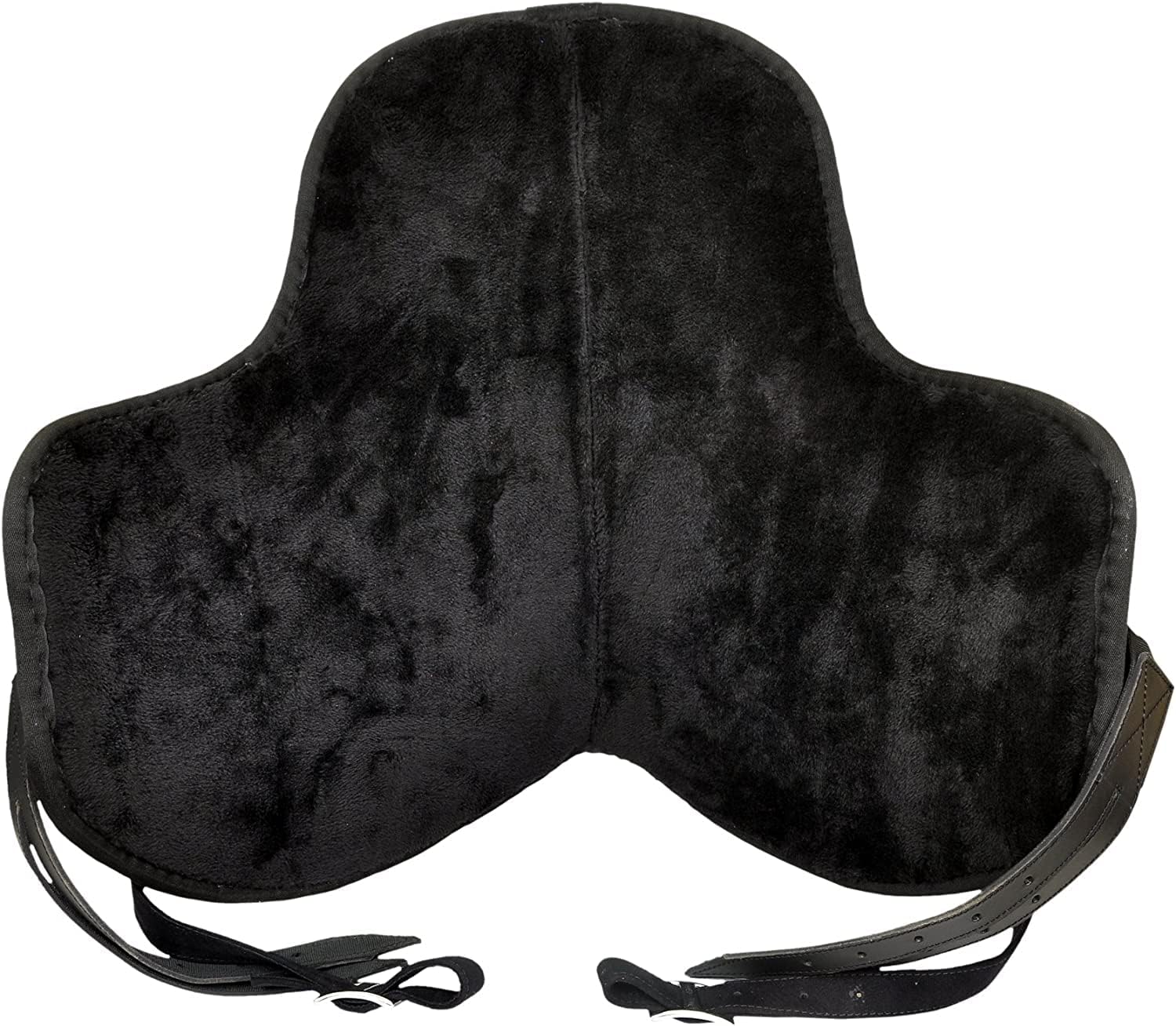 Black Treeless English Horse Saddle 16 Seat Synthetic