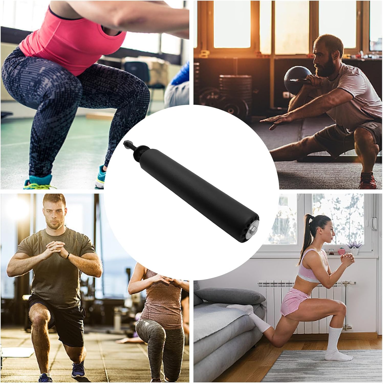 Single Leg Squat Roller Rack Attachment Bulgarian Split Squat
