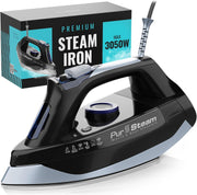 Powerful Steam Iron 3050W Stainless Soleplate Self Clean Auto Shutoff