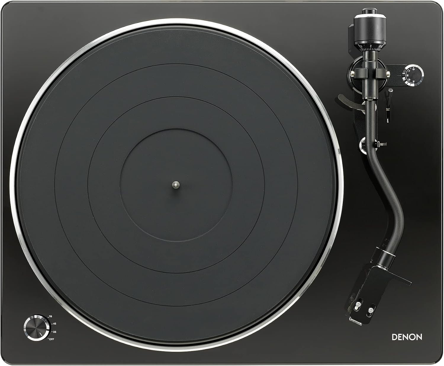USB Record Player Turntable with Belt-Drive, S-Shaped Tonearm, Phono