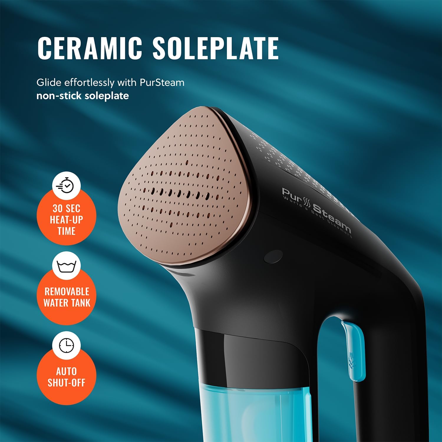 Handheld Garment Steamer Powerful Wrinkle Remover Fast Heat Portable