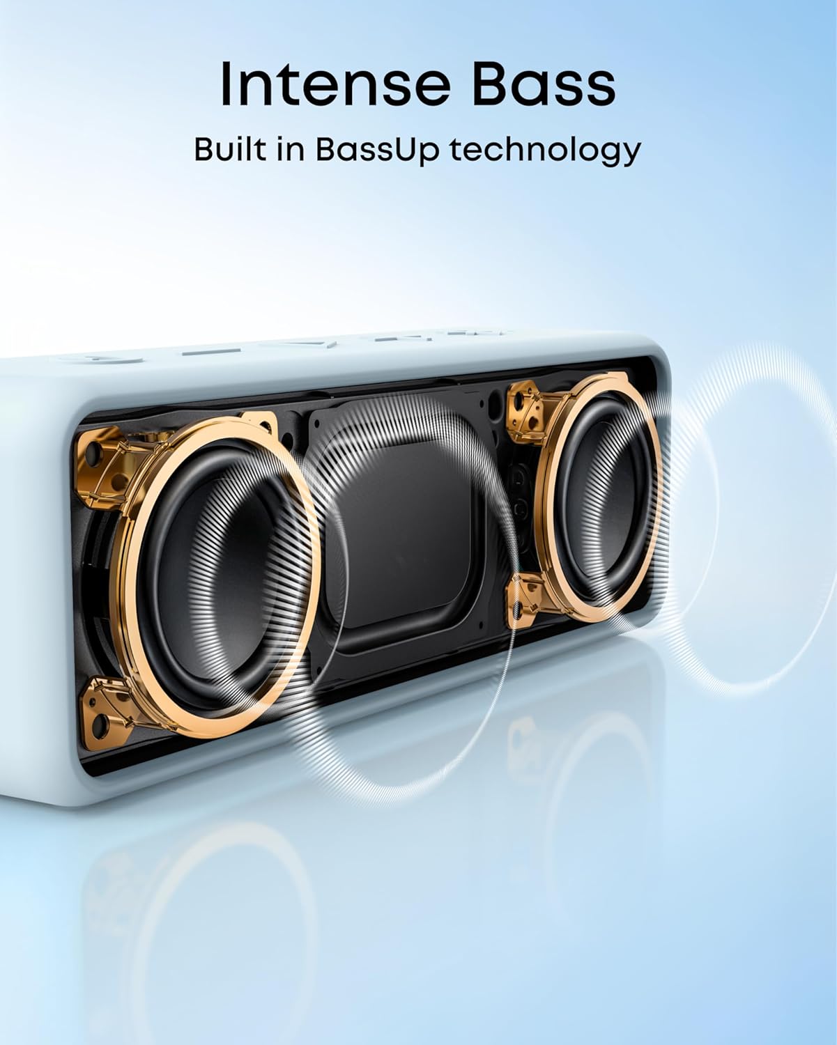 Wireless Portable Speaker 12W Stereo Sound Deep Bass 24 Hour Battery