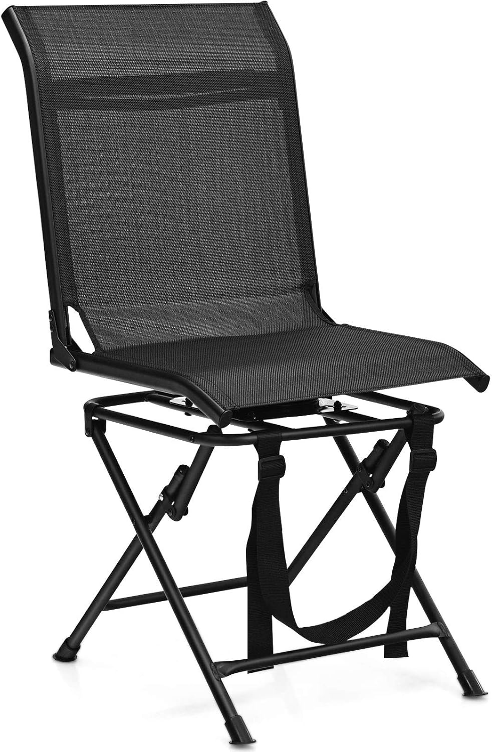 360 Swivel Folding Hunting Chair Mesh Back Portable Seat