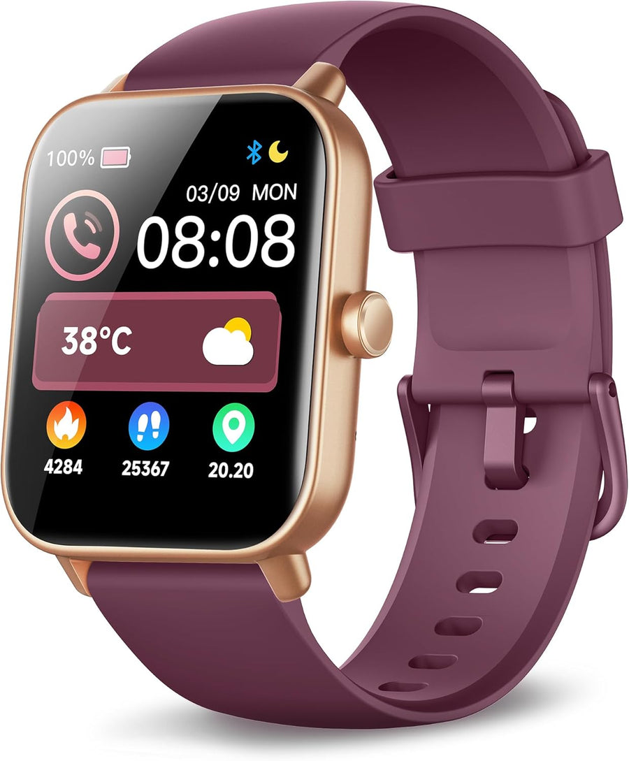Smart Watch Bluetooth Call Alexa Fitness Tracker Purple