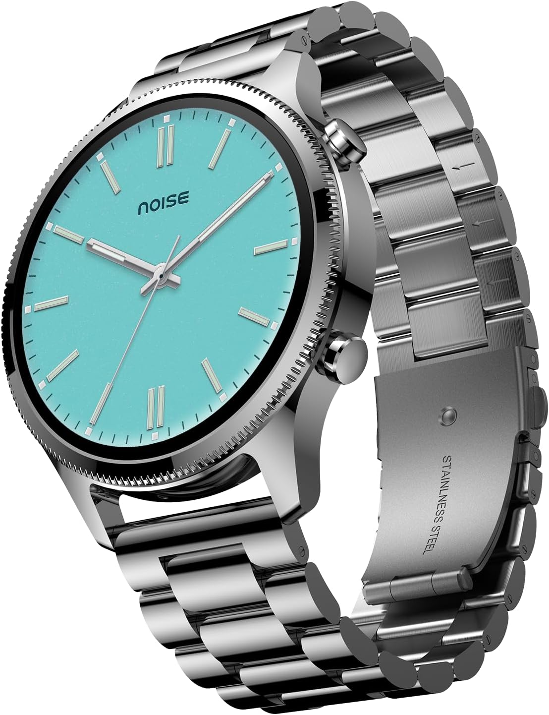 Premium Metallic Smart Watch Silver BT Calling