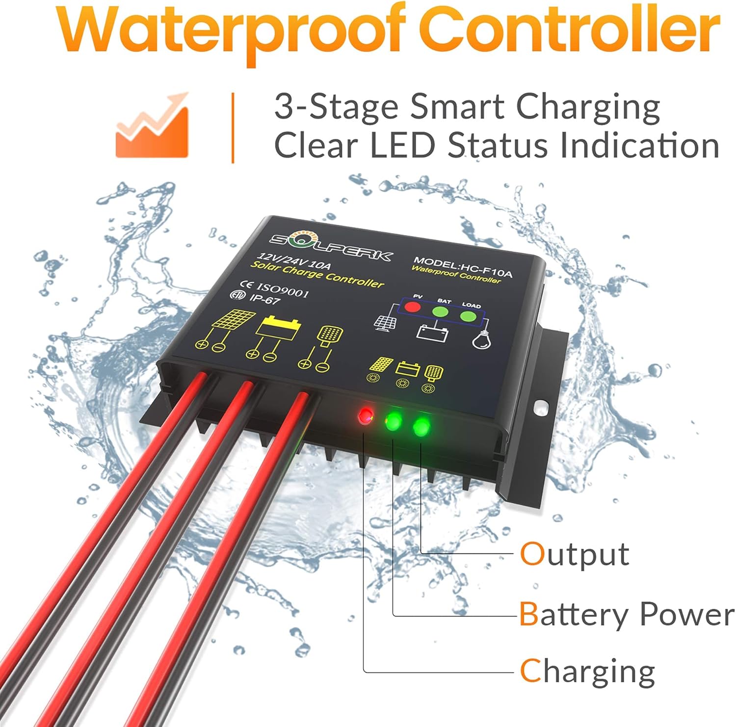 30W 12V Solar Panel Kit Trickle Charger With Mount Bracket