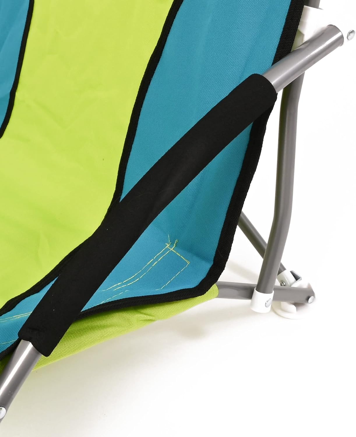Set of 2 Low Folding Beach Chairs Green