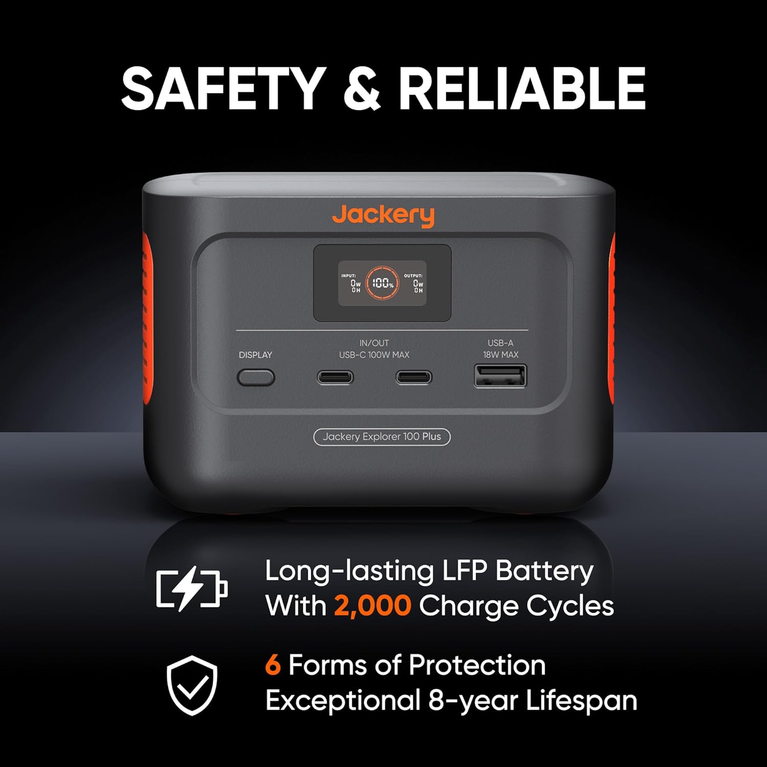 99Wh Portable Solar Generator Power Station with 40W Panel