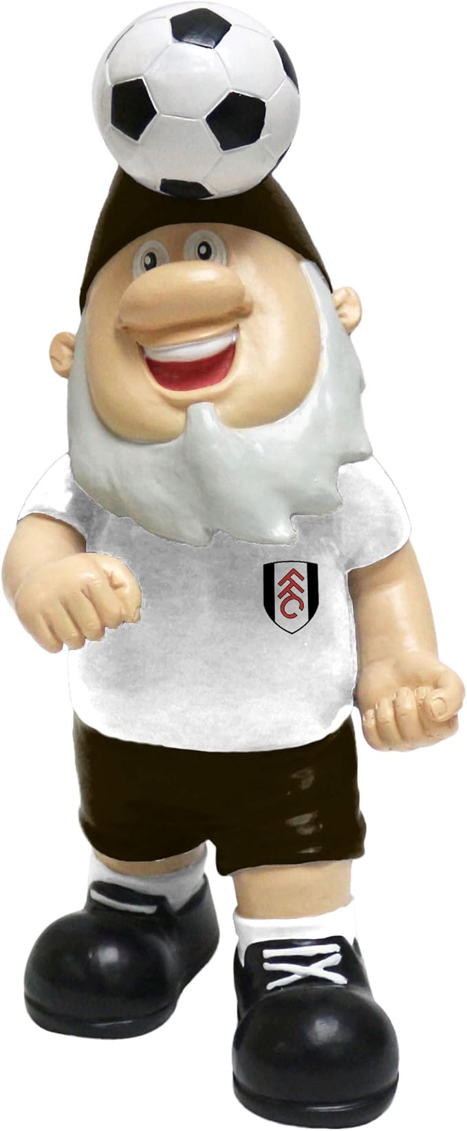 Football Fan Gnome Header Ball Statue Garden Decor 20cm