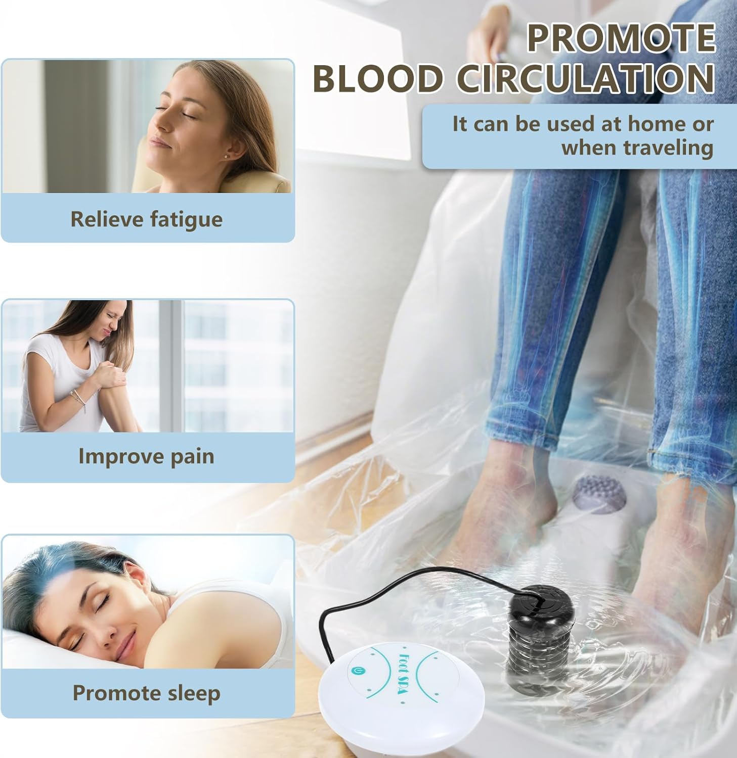 Ionic Foot Spa Detox Machine Portable Foot Bath Cleanse Device