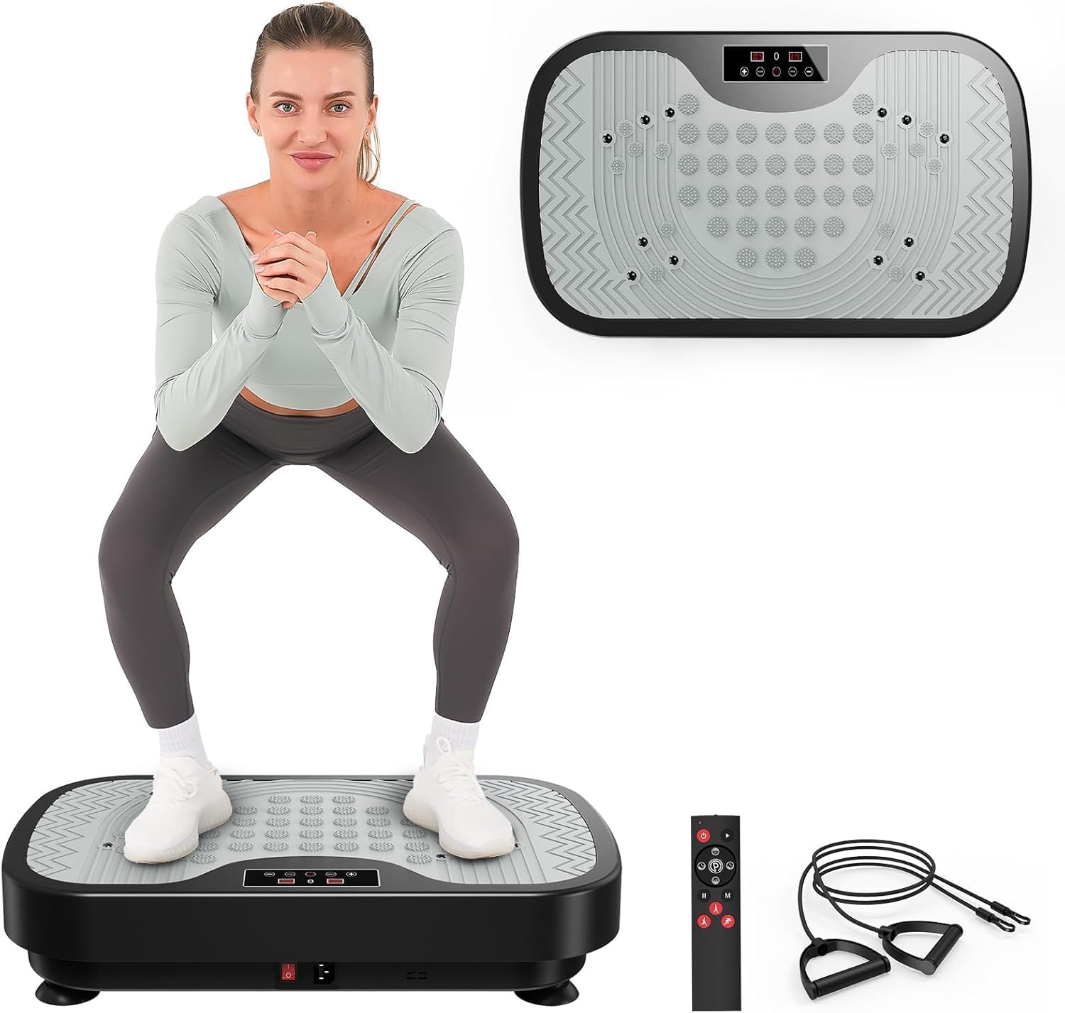Vibration Plate Exercise Machine 99 Levels Full Body Fitness Platform