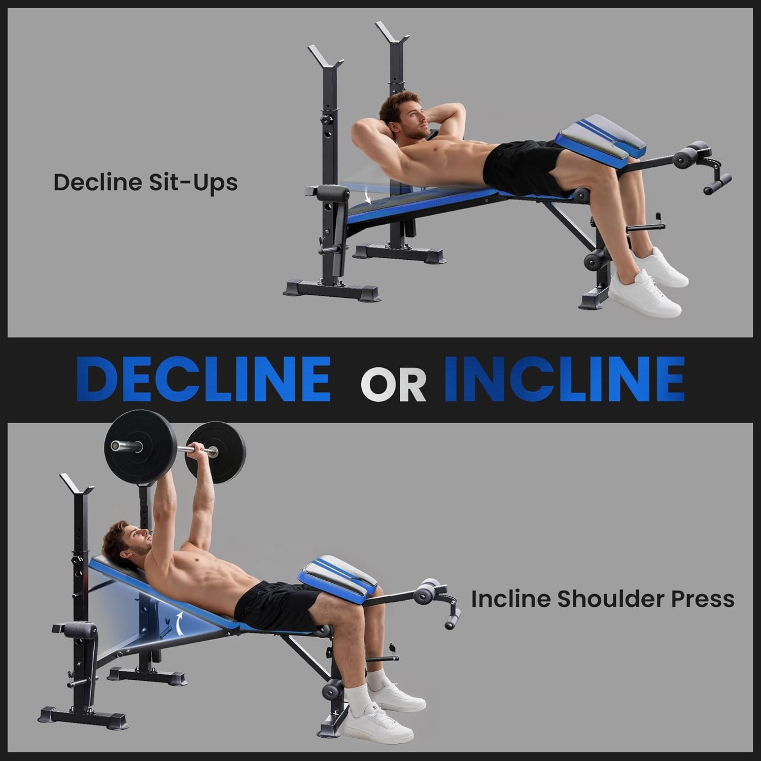 Adjustable Weight Bench Home Gym Rack Leg Extension Butterfly Curl