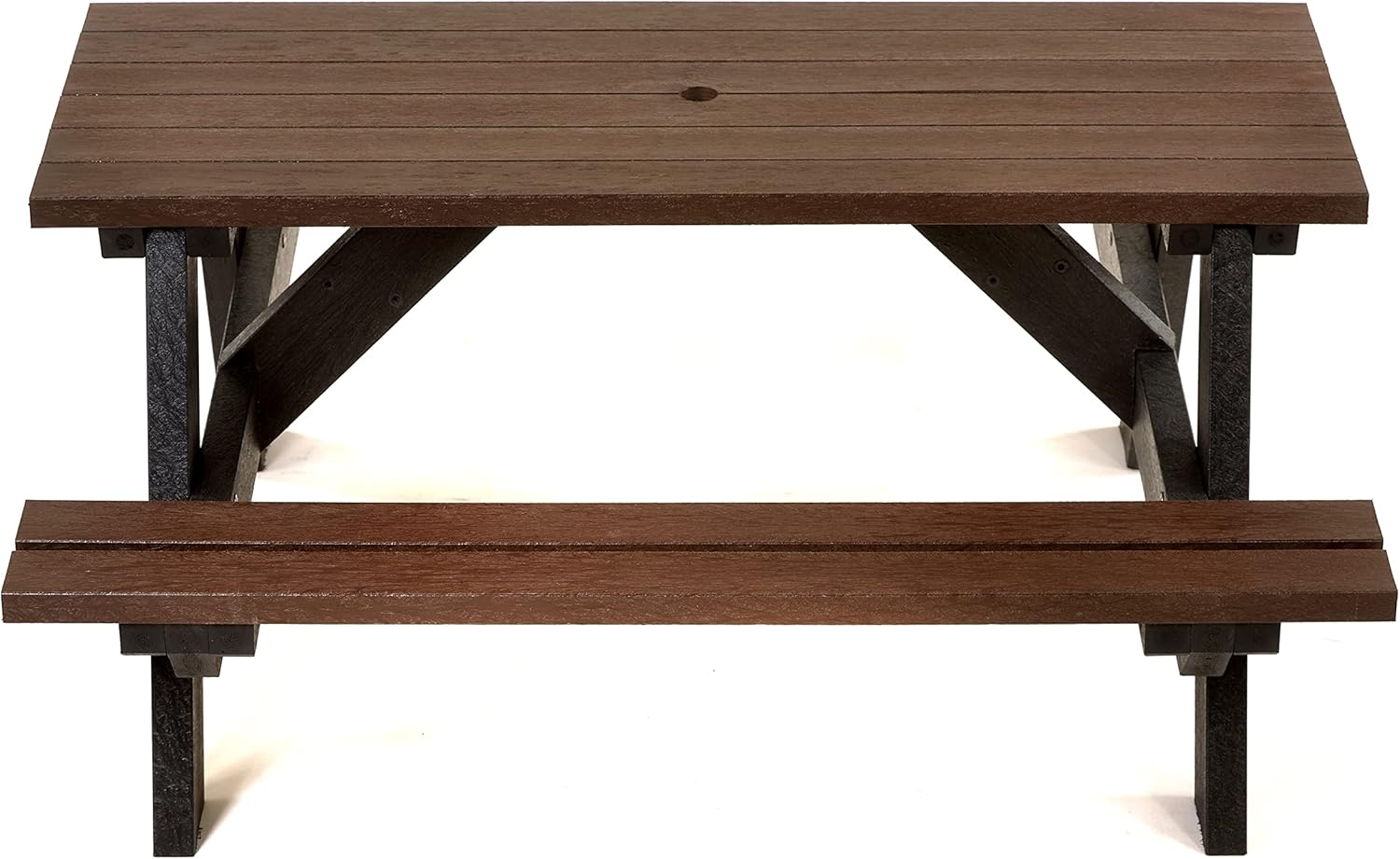 6 Person Picnic Table Recycled Plastic A Frame Outdoor Park Bench Set