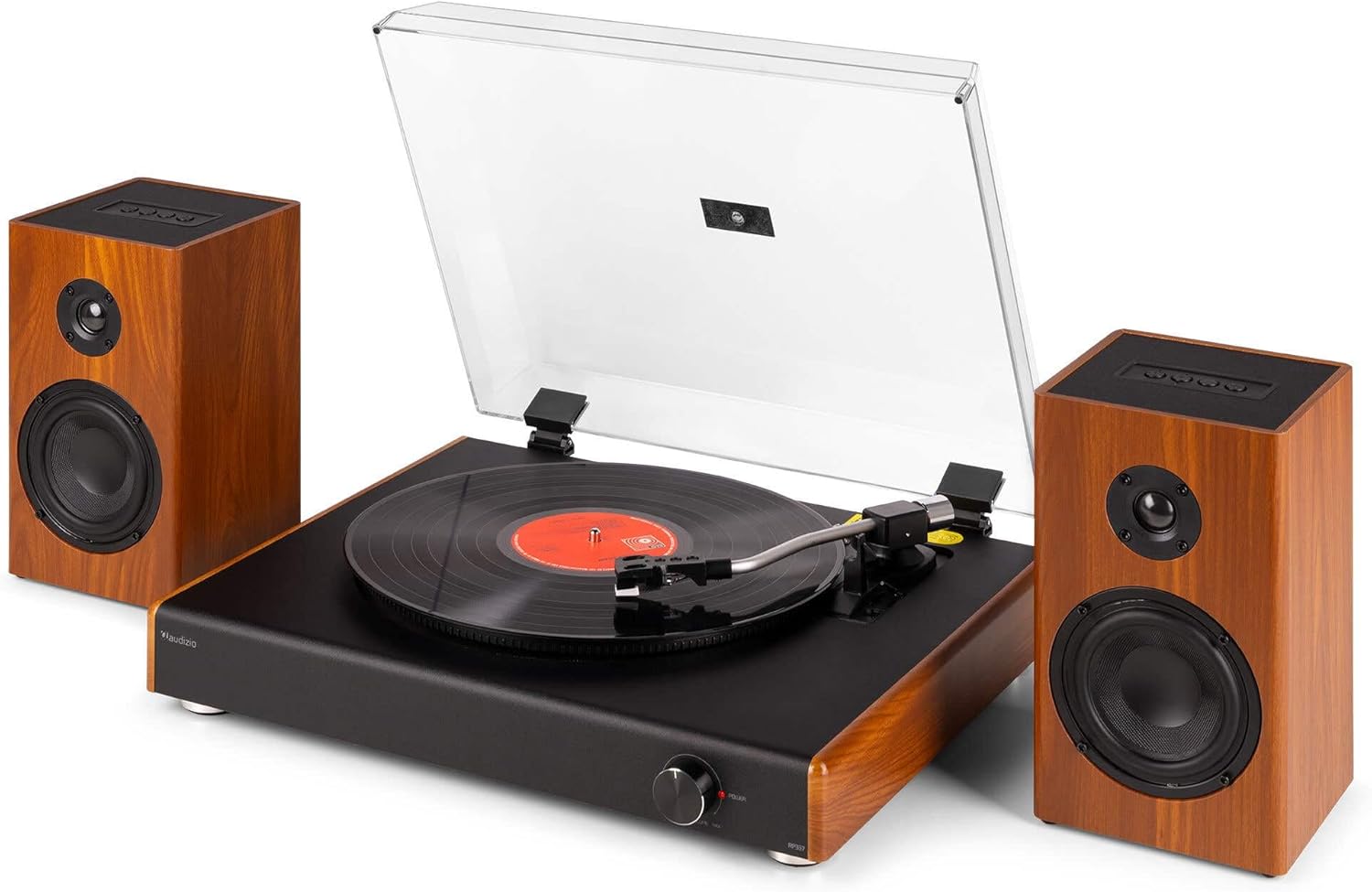 3 Speed Record Player with Wireless Bluetooth Speakers