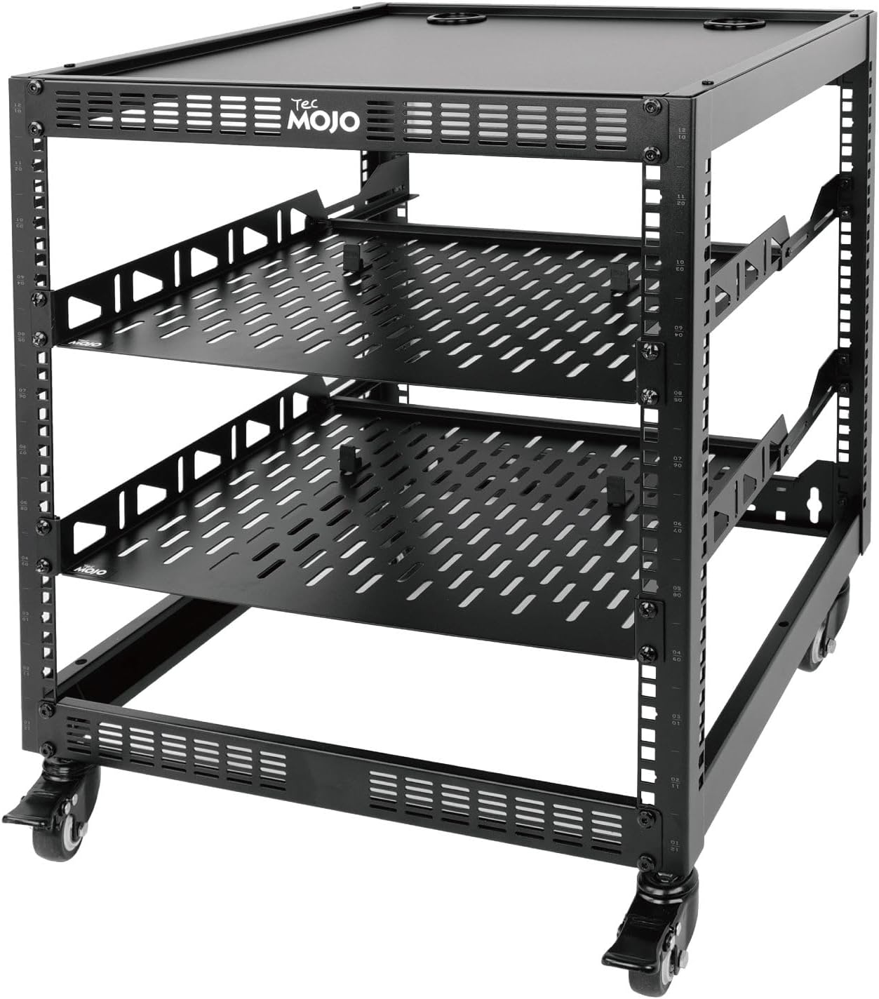 12U Open Frame Network Rack Wall Mount Floor Stand Black
