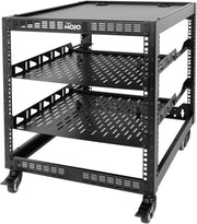 12U Open Frame Network Rack Wall Mount Floor Stand Black