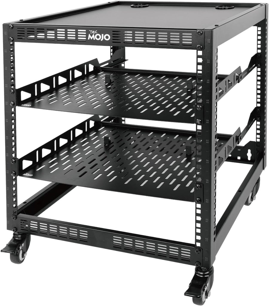 12U Open Frame Network Rack Wall Mount Floor Stand Black