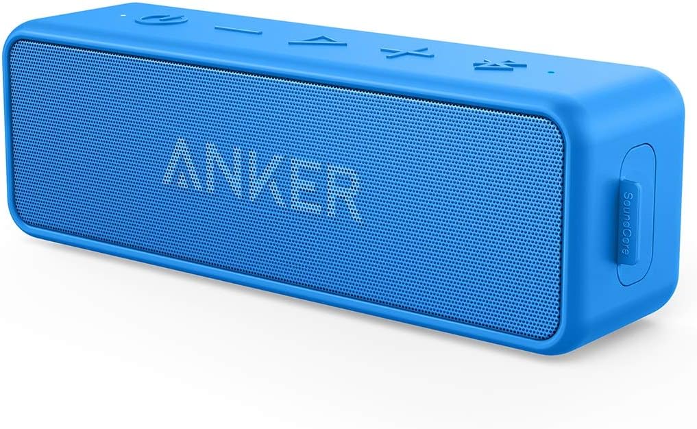 Portable Bluetooth Speaker 12W Stereo Bass Waterproof 24 Hour Playtime