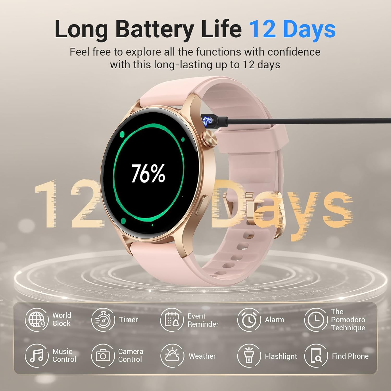 Ladies AMOLED Smart Watch Call 110 Sports Waterproof