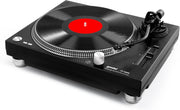 DJ Belt Drive Turntable USB MP3 Recording 2 Speed Black