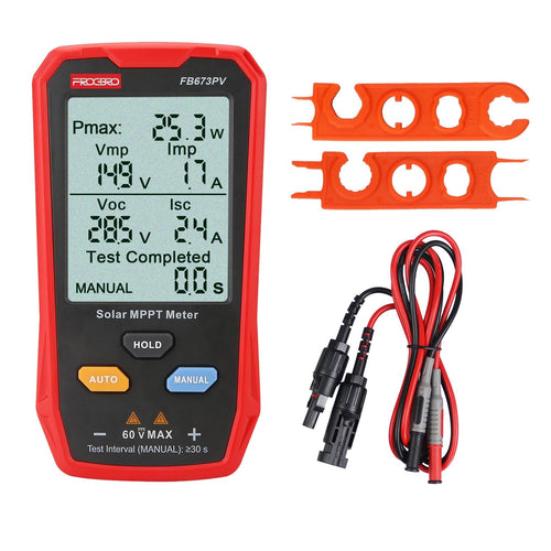 800W Solar Panel Tester Meter MPPT LCD PV Multimeter Tool