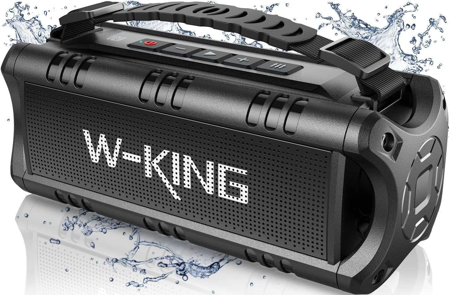 60W Portable Bluetooth Speaker Waterproof Bass 24H TWS USB AUX