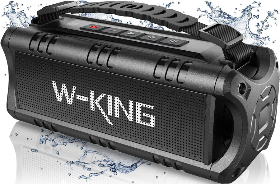 60W Portable Bluetooth Speaker Waterproof Bass 24H TWS USB AUX