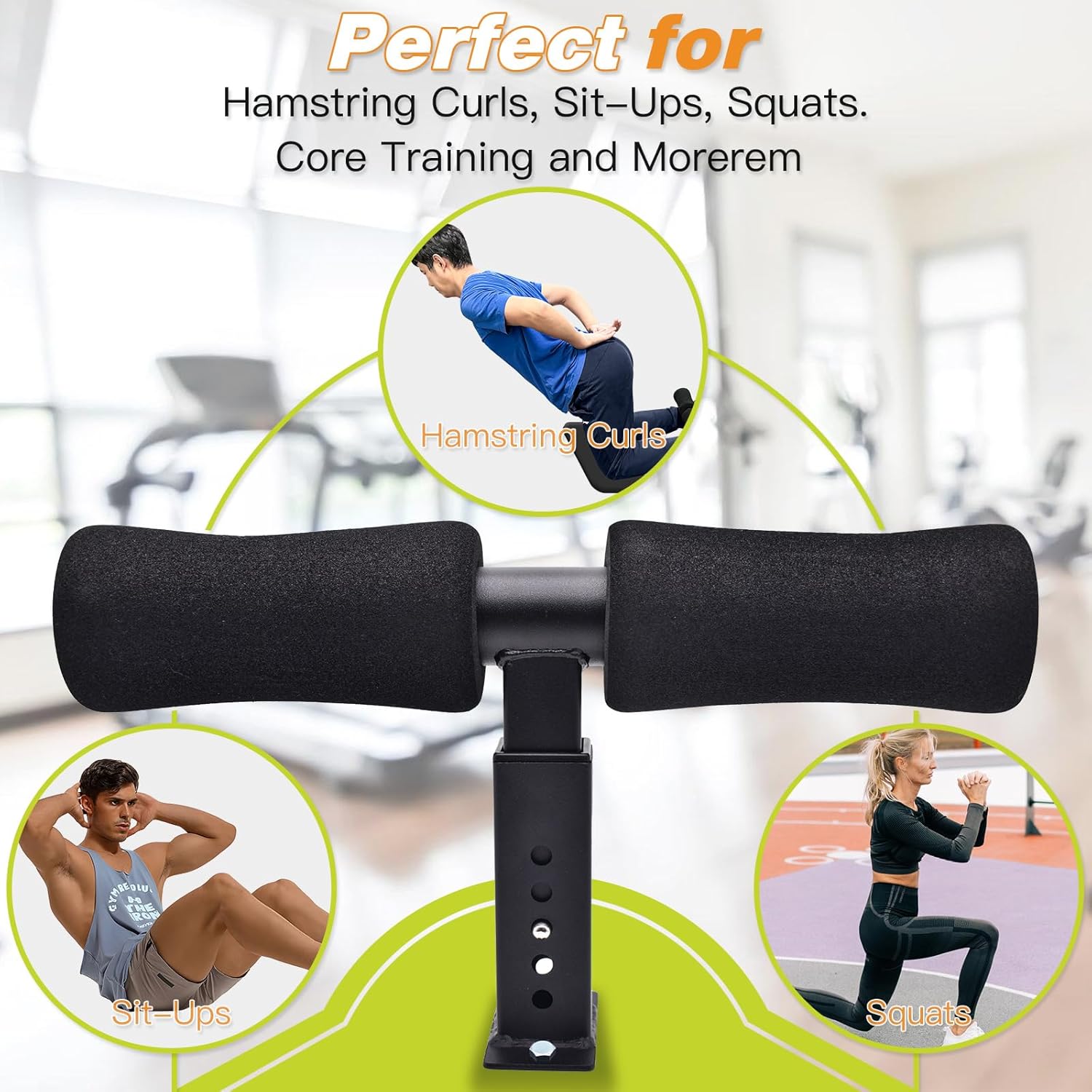 Wall Mounted Nordic Curl Machine Hamstring Trainer Core Workout
