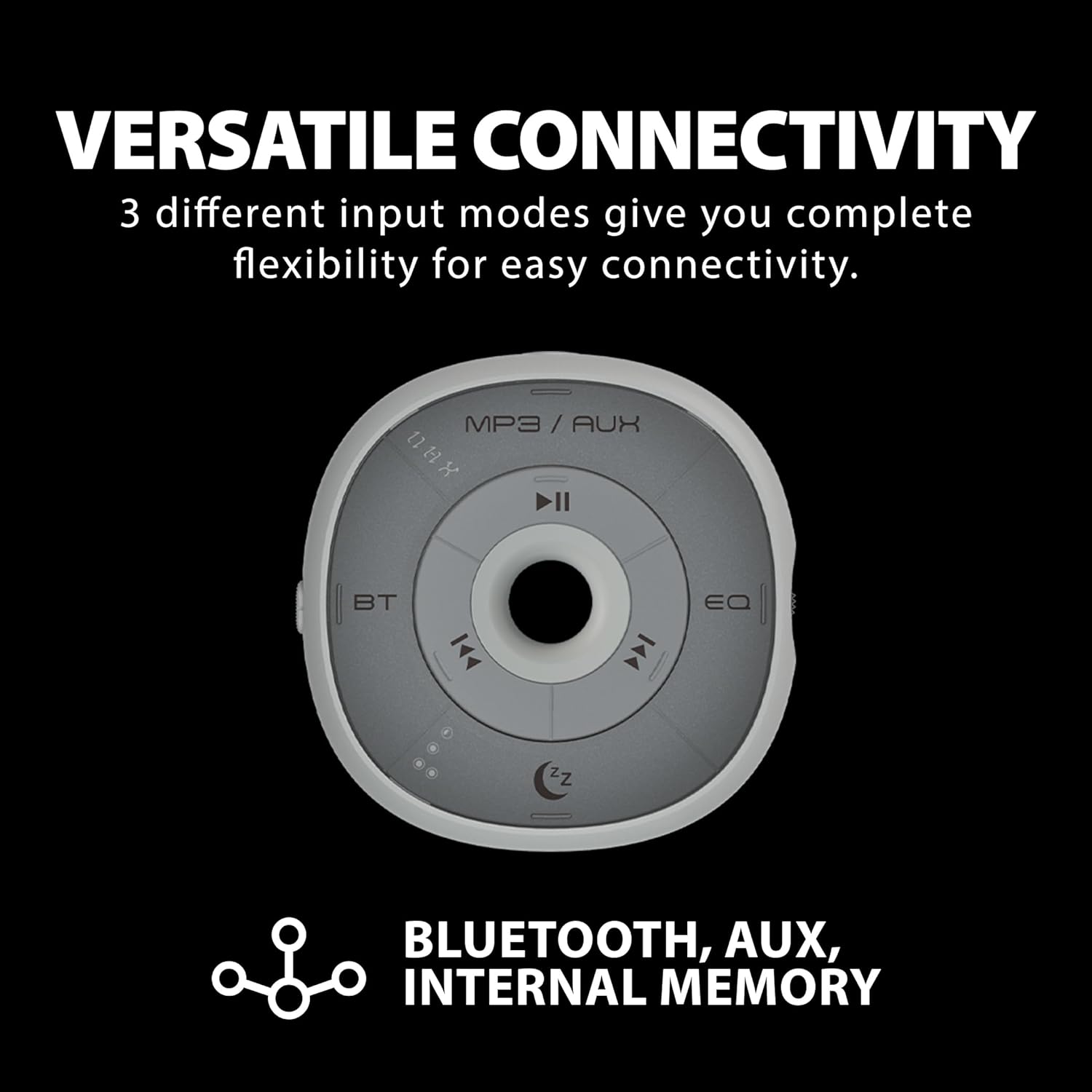 Pillow Speaker Bluetooth Sleep Headphones White Noise AUX Timer