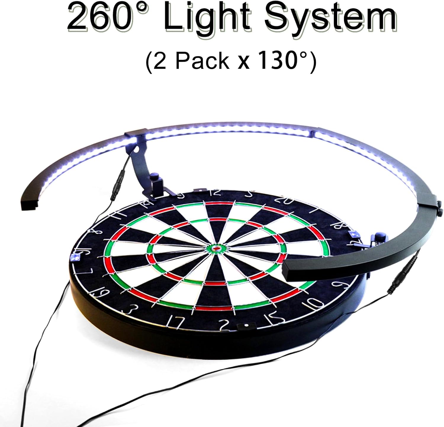 Dart Board LED Light 260 Degree Adjustable Brightness Pro Setup