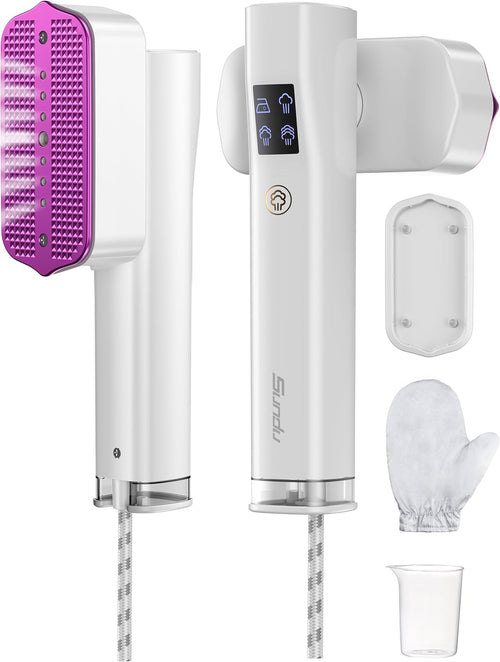 Handheld Garment Steamer 2 in 1 Steam Iron Fast Heat LED Display