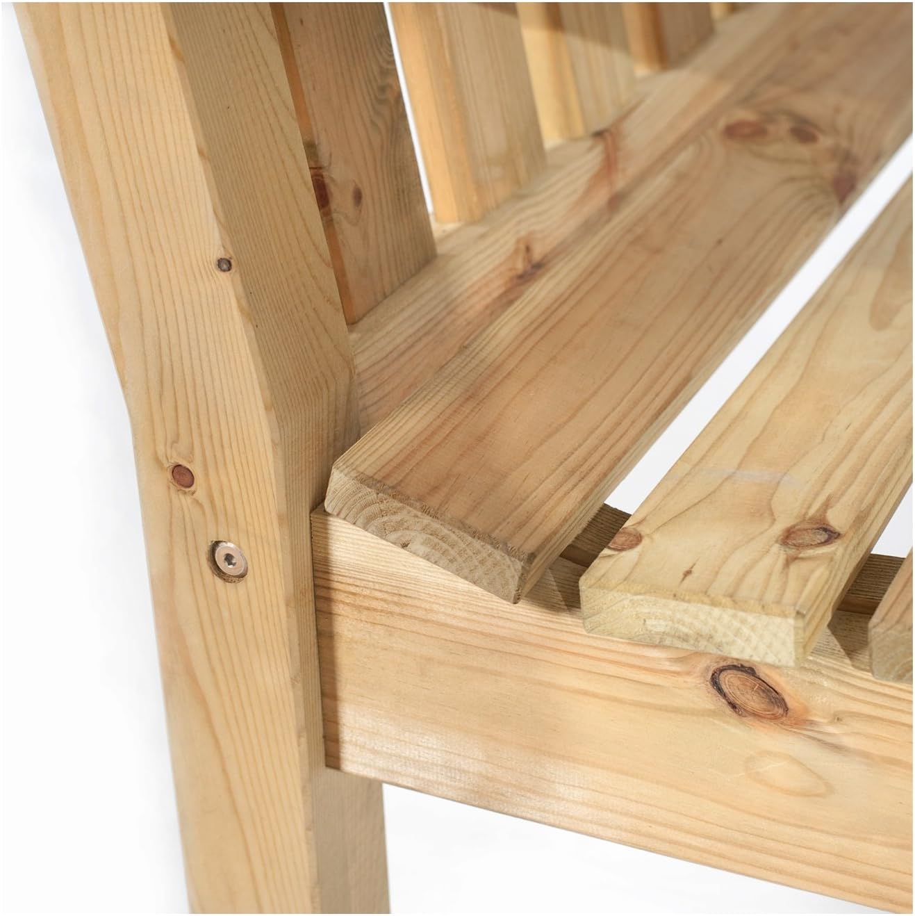 5ft Wooden Garden Bench 3 Seater Pine Patio Park Seat