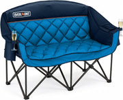 Oversized Double Camping Chair 2 Seater 382kg Blue