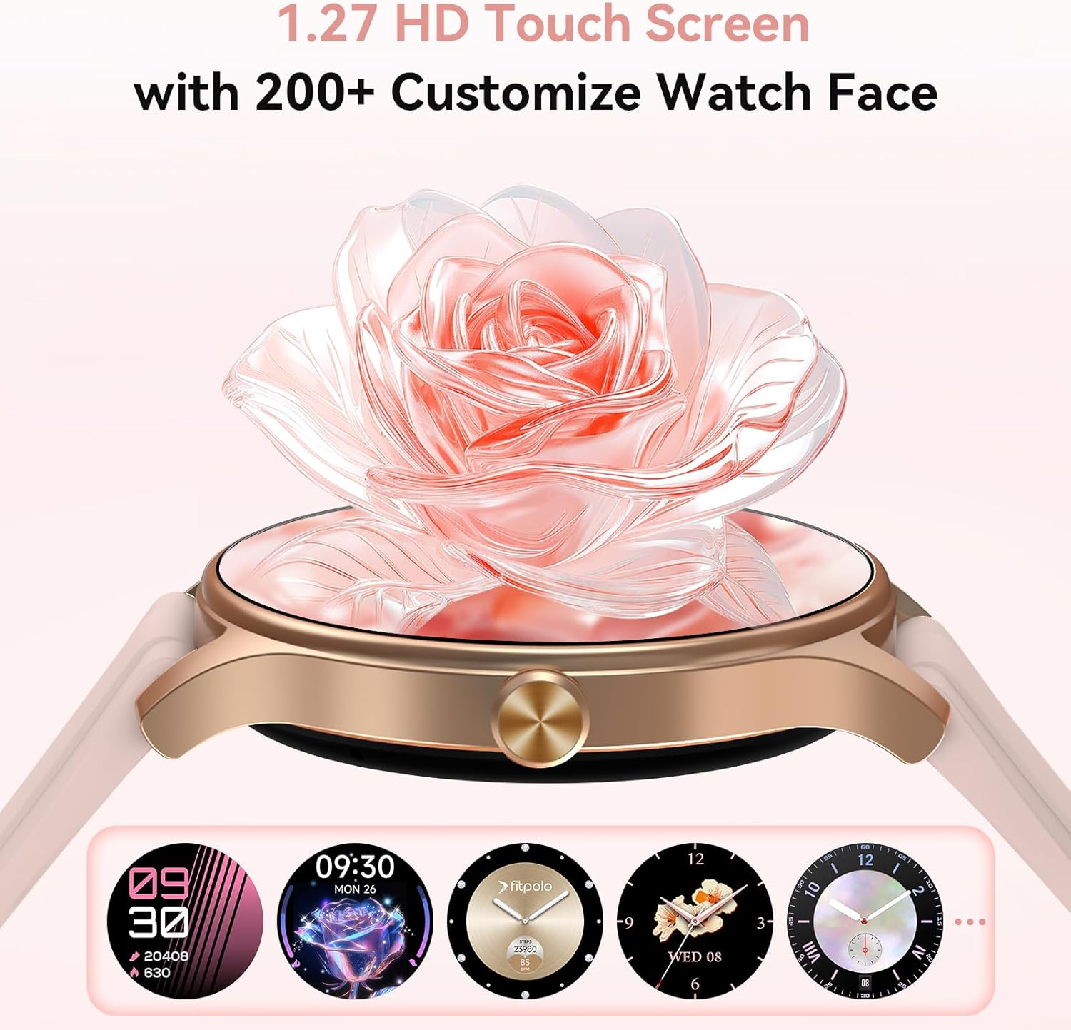 Women AMOLED Smart Watch Call 120 Sports 5ATM
