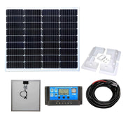 80W Mono Solar Panel Kit 10A Controller Caravan Boat Charger