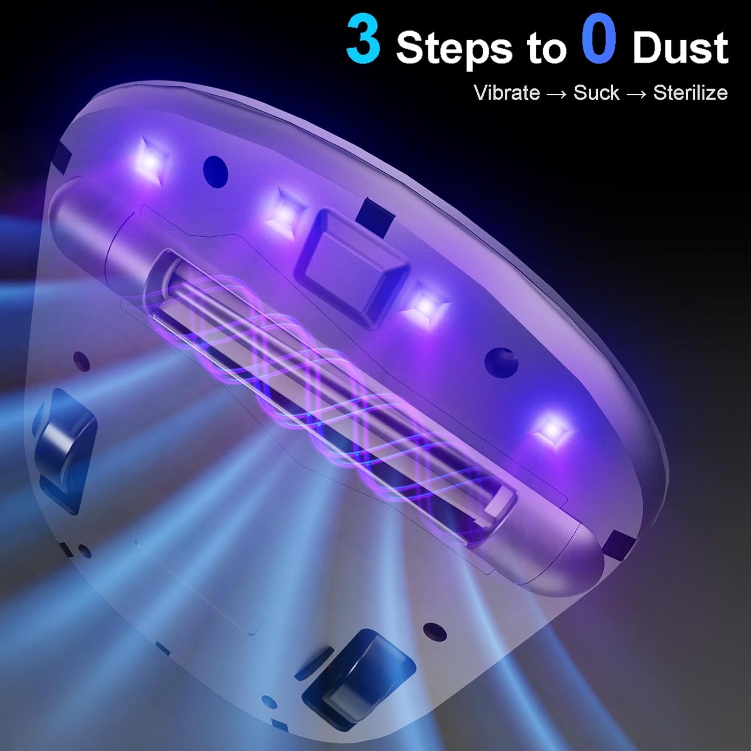 Robot Bed Vacuum UV Light Cordless Mattress Cleaner 14AW Suction