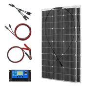 200W Flexible Solar Panel Kit 20A Controller Boat RV Balcony 23