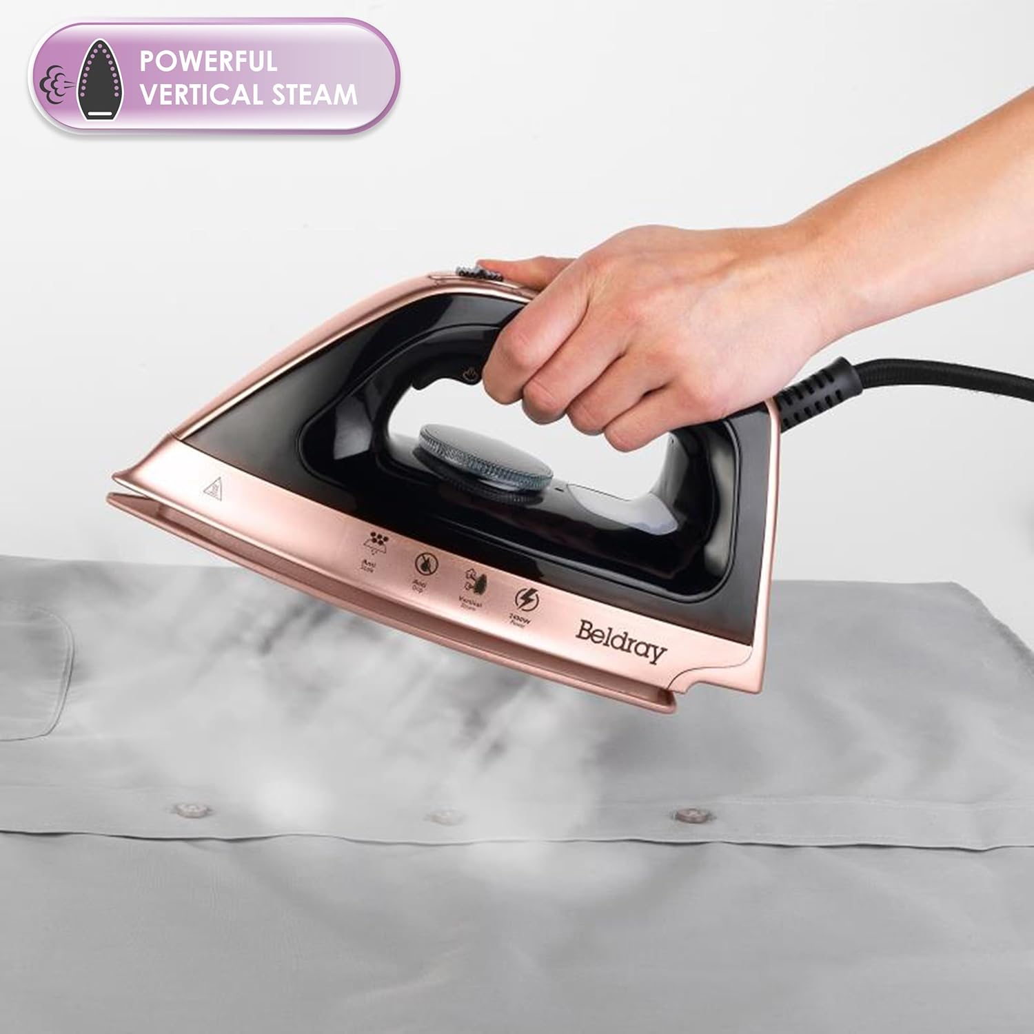Steam Generator Iron 2400W Powerful Steam Burst 1.2L Tank Vertical Steam