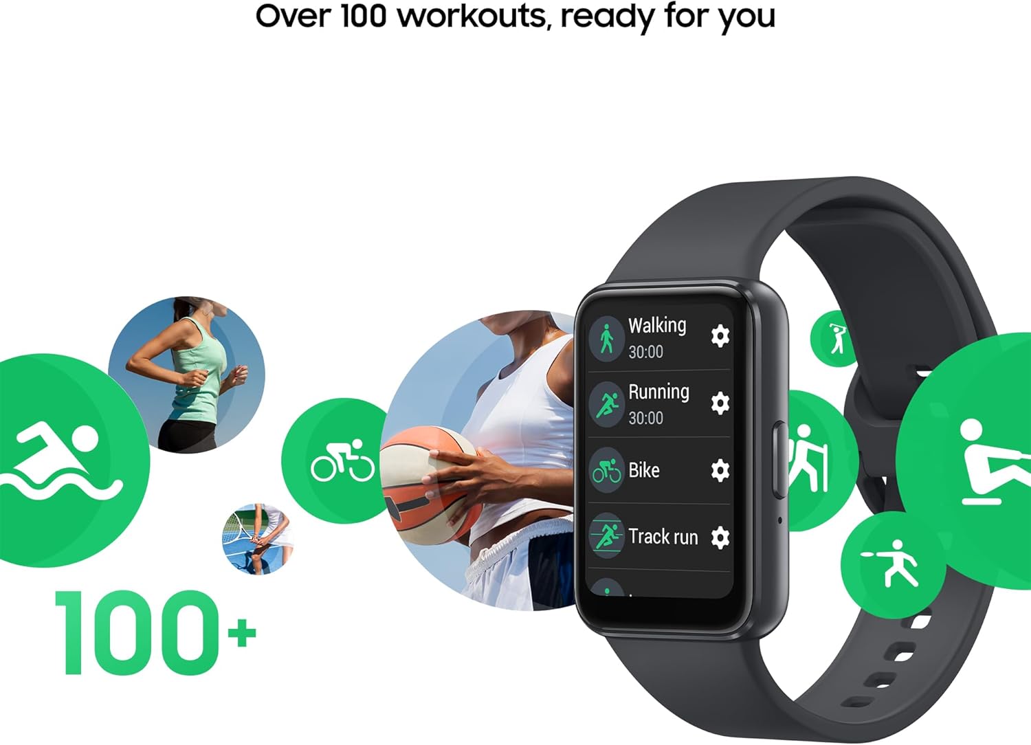 Galaxy Fit3 Smart Fitness Tracker AMOLED Black