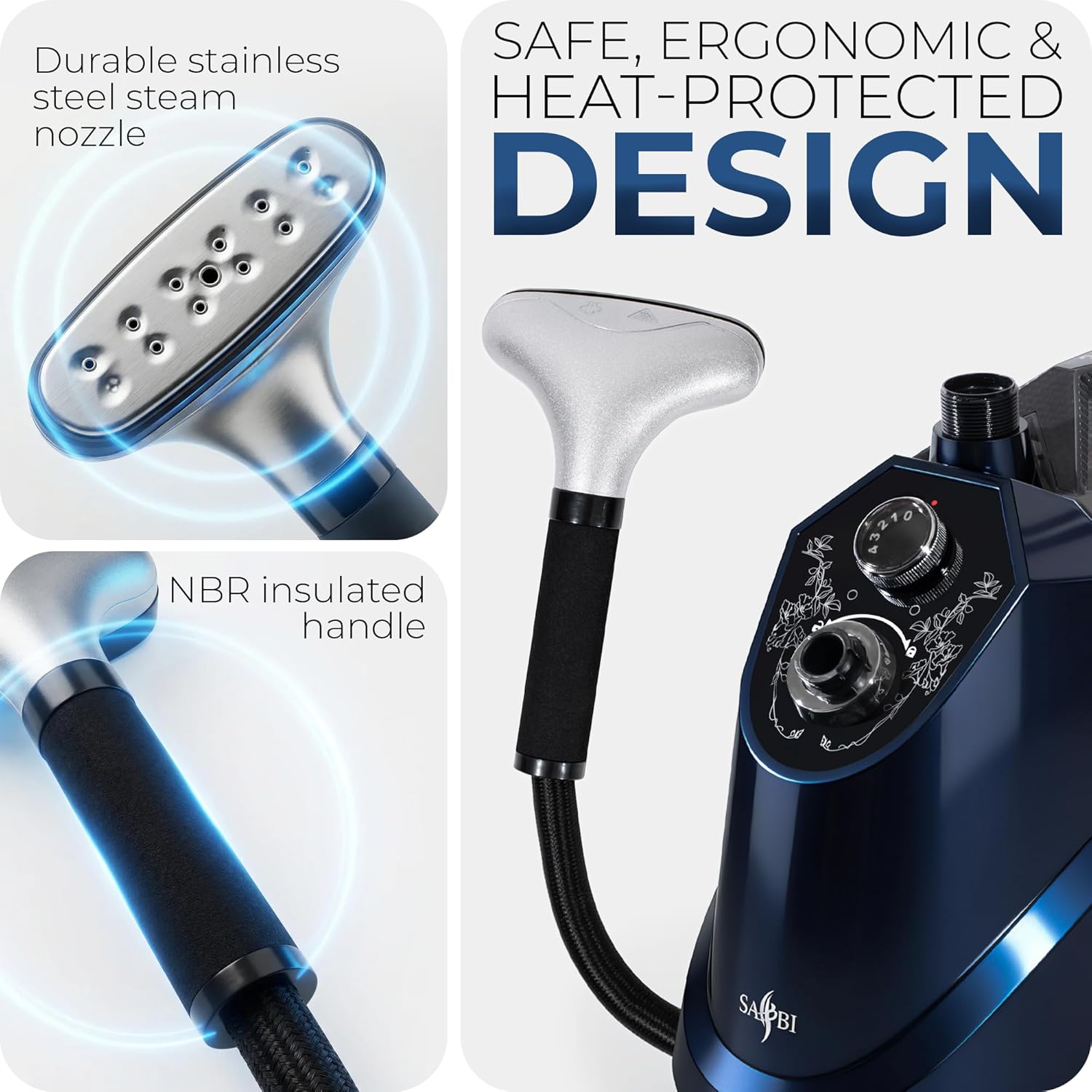 Standing Garment Steamer 2350W Professional Clothes Steamer 3.8L Tank
