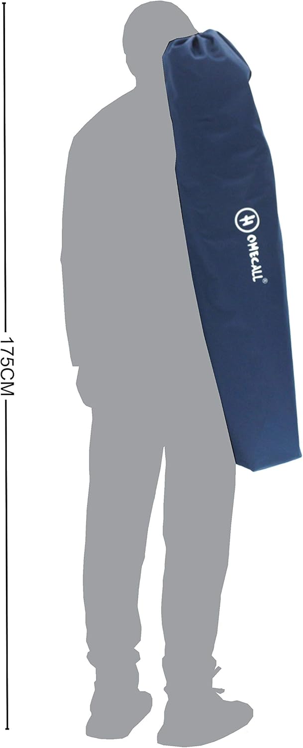 Padded Folding Camping Chair with Side Pocket Blue