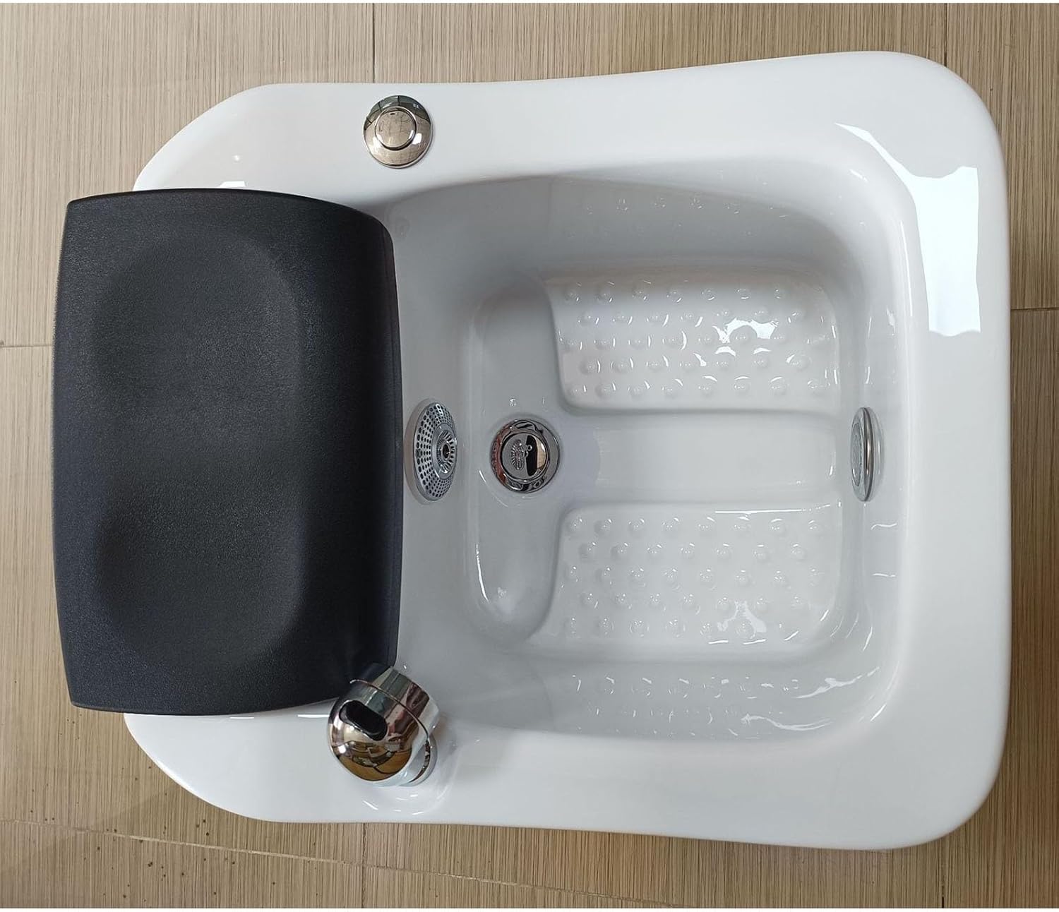 Acrylic Foot Spa Bath Heated Massage Pedicure Basin LED Light
