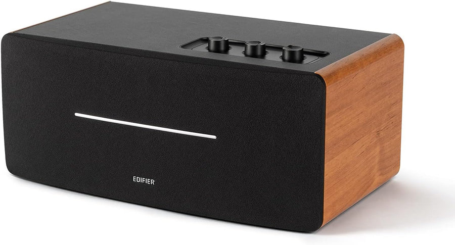 Bookshelf Bluetooth Speaker 70W Stereo Wooden HiFi Desktop Audio