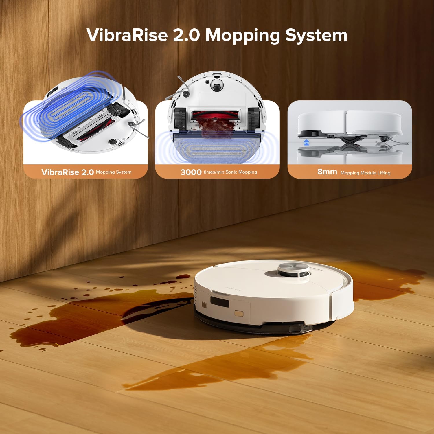 Robotic Vacuum Mop 10000Pa Self Empty LiDAR Smart Mapping