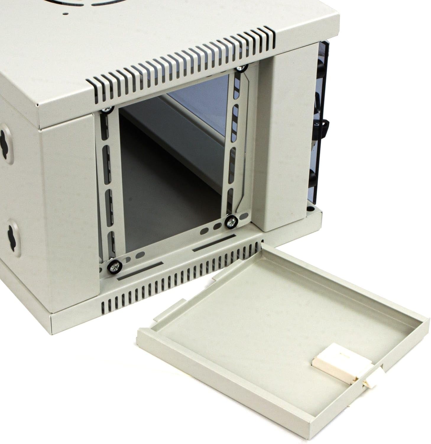 4U Wall Mounted Data Cabinet 19 Inch Glass Door 300mm