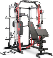 Smith Machine Power Cage Home Gym Cable Crossover Rack Station