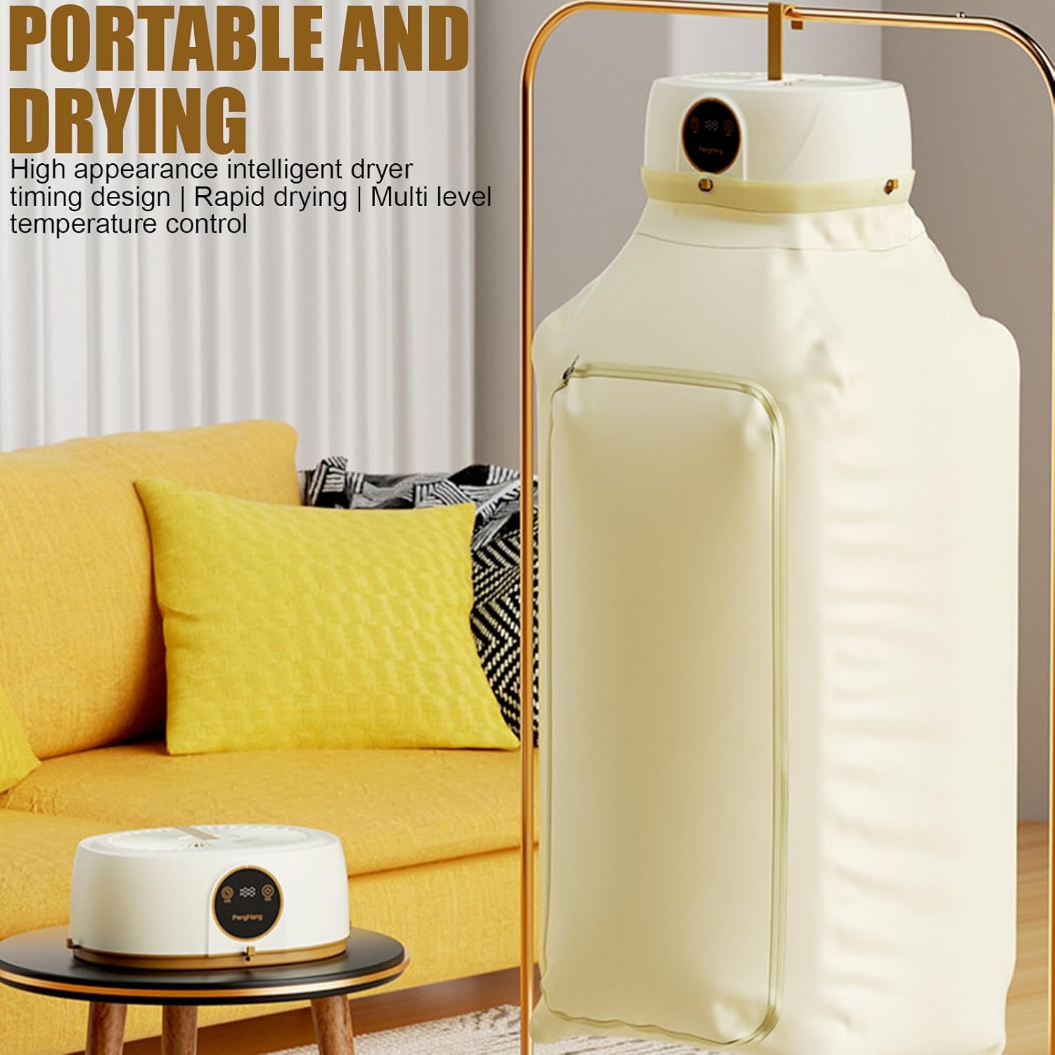 Portable Clothes Dryer Steamer 2000W Hands Free Ironing Machine
