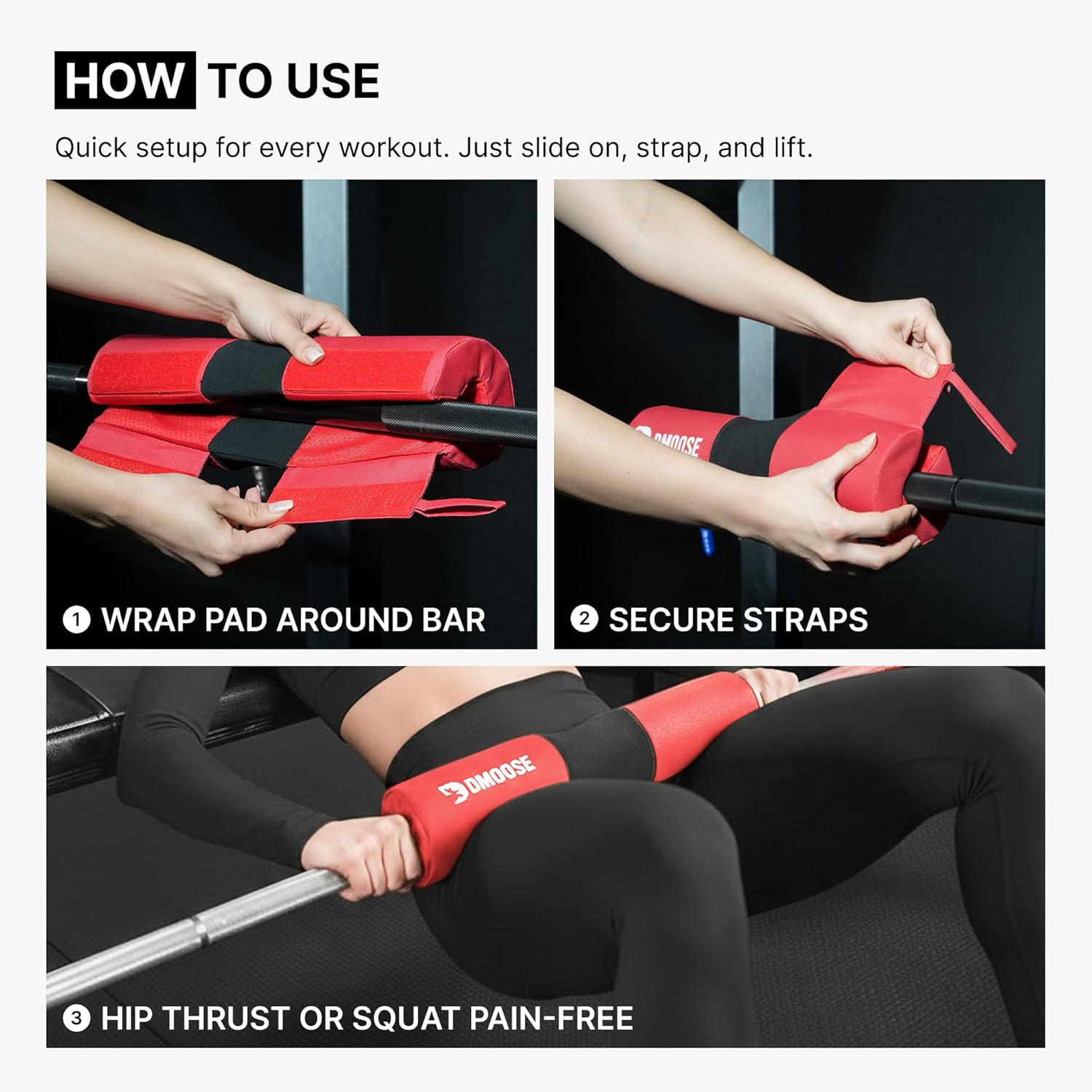 Barbell Pad for Squats Hip Thrust Lunges Neck Shoulder Cushion